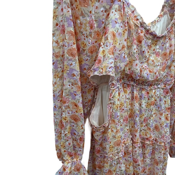 NWT Jessica Simpson Floral Dress with side cutouts. - Picture 3 of 4